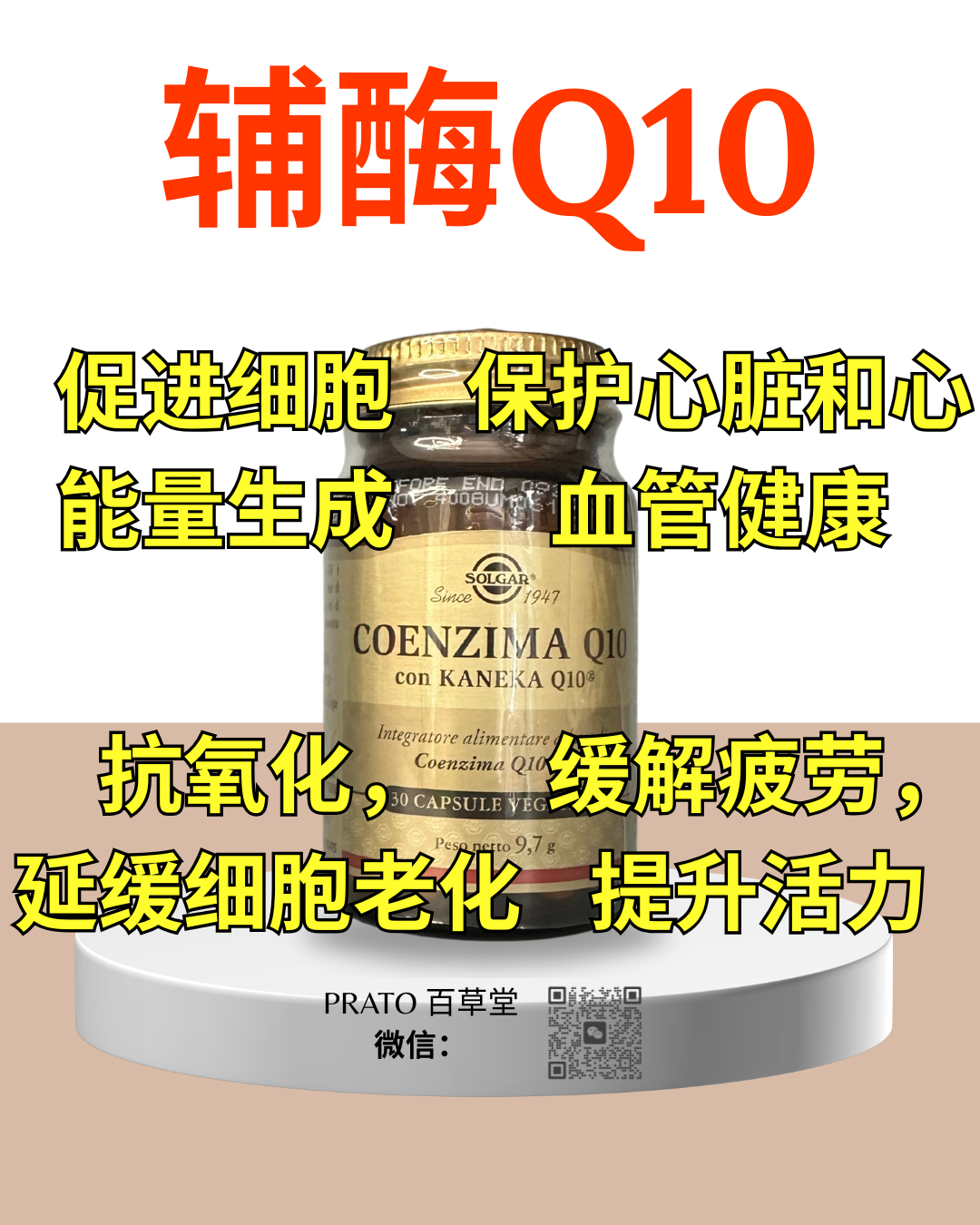Solgar Coenzima Q10 辅酶Q10