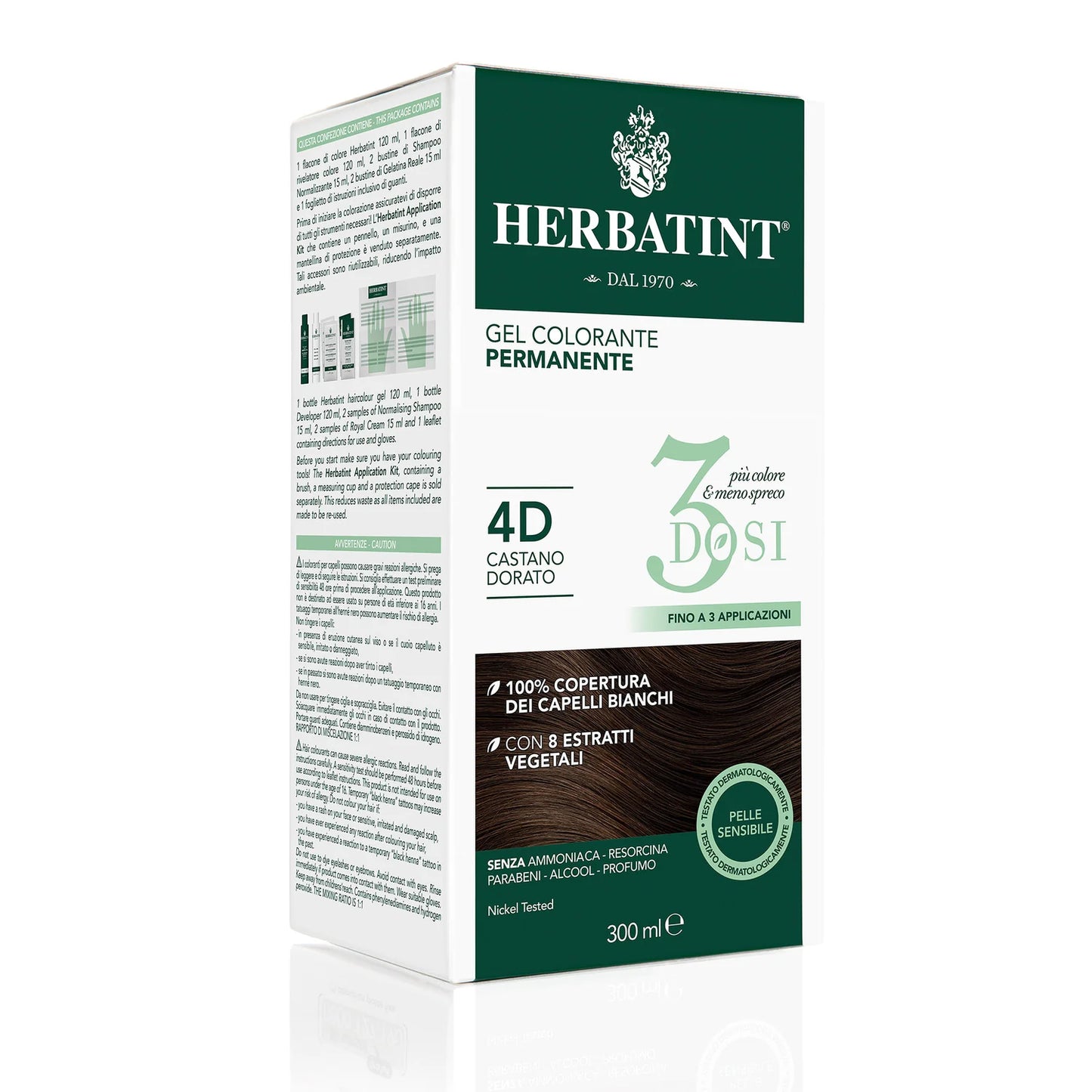 Herbatint 4D 染发膏 金栗色