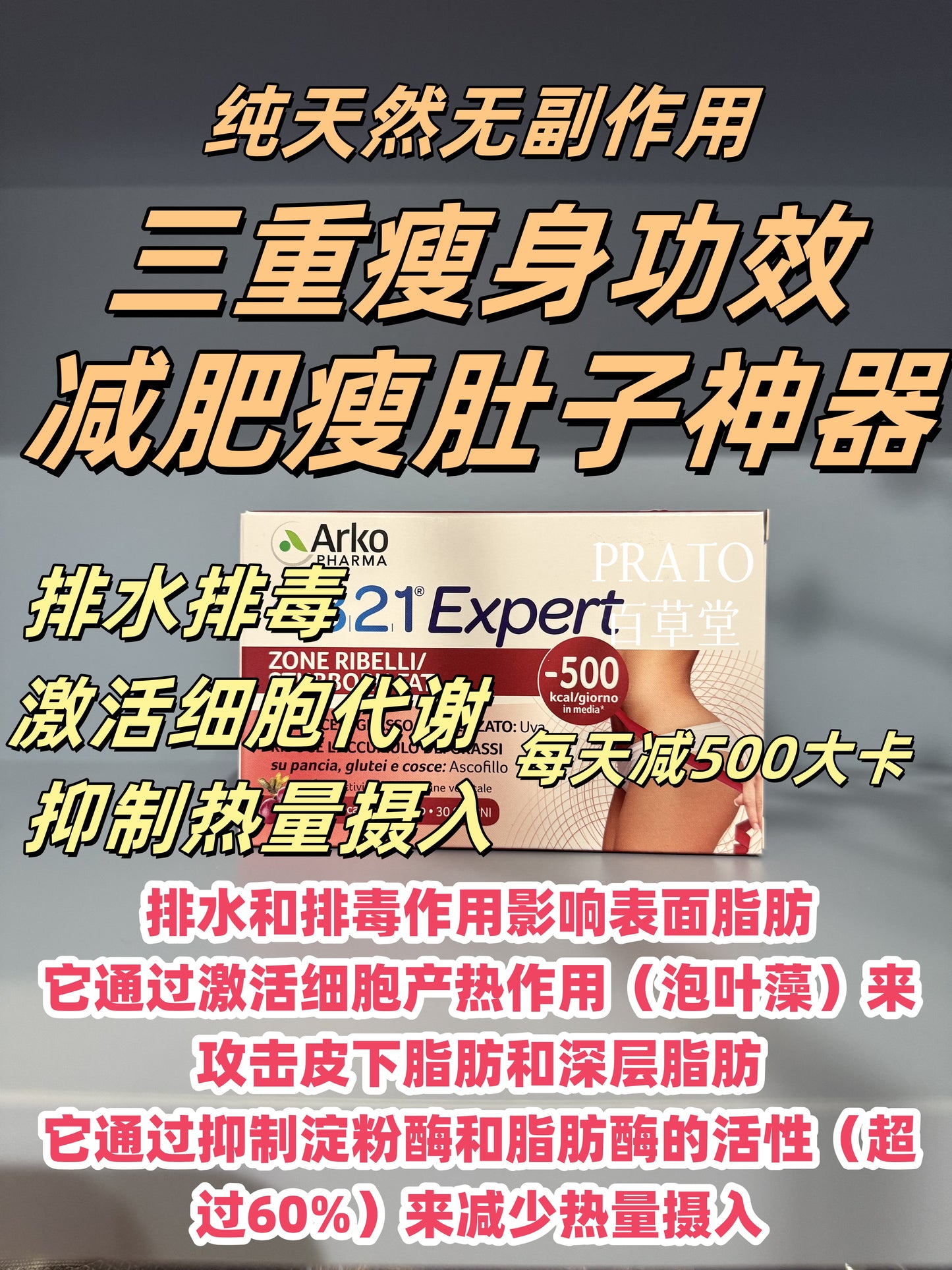 Arkopharma 4321 Expert 三重瘦身功效 减肥瘦肚子神器
