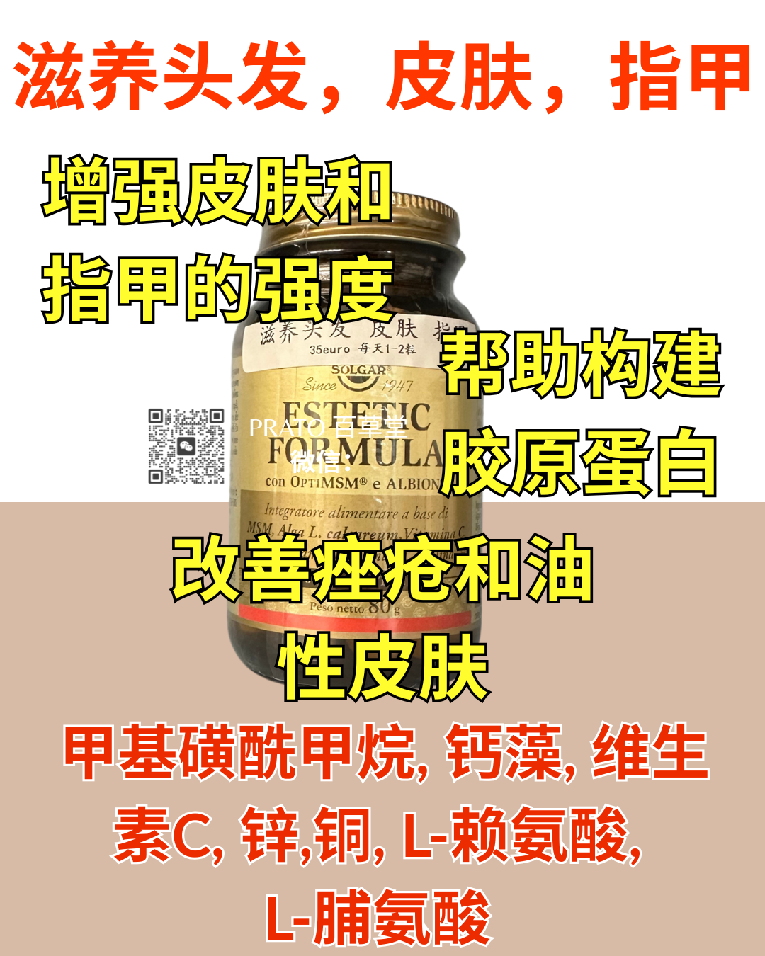 Solgar Estetic Formula 滋养头发