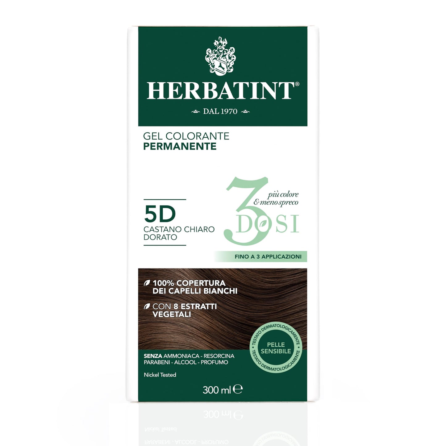 Herbatint 5D 染发膏 浅金栗色