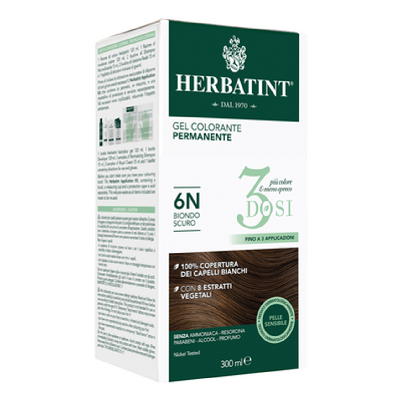 Herbatint 6N 染发膏 深亚麻色