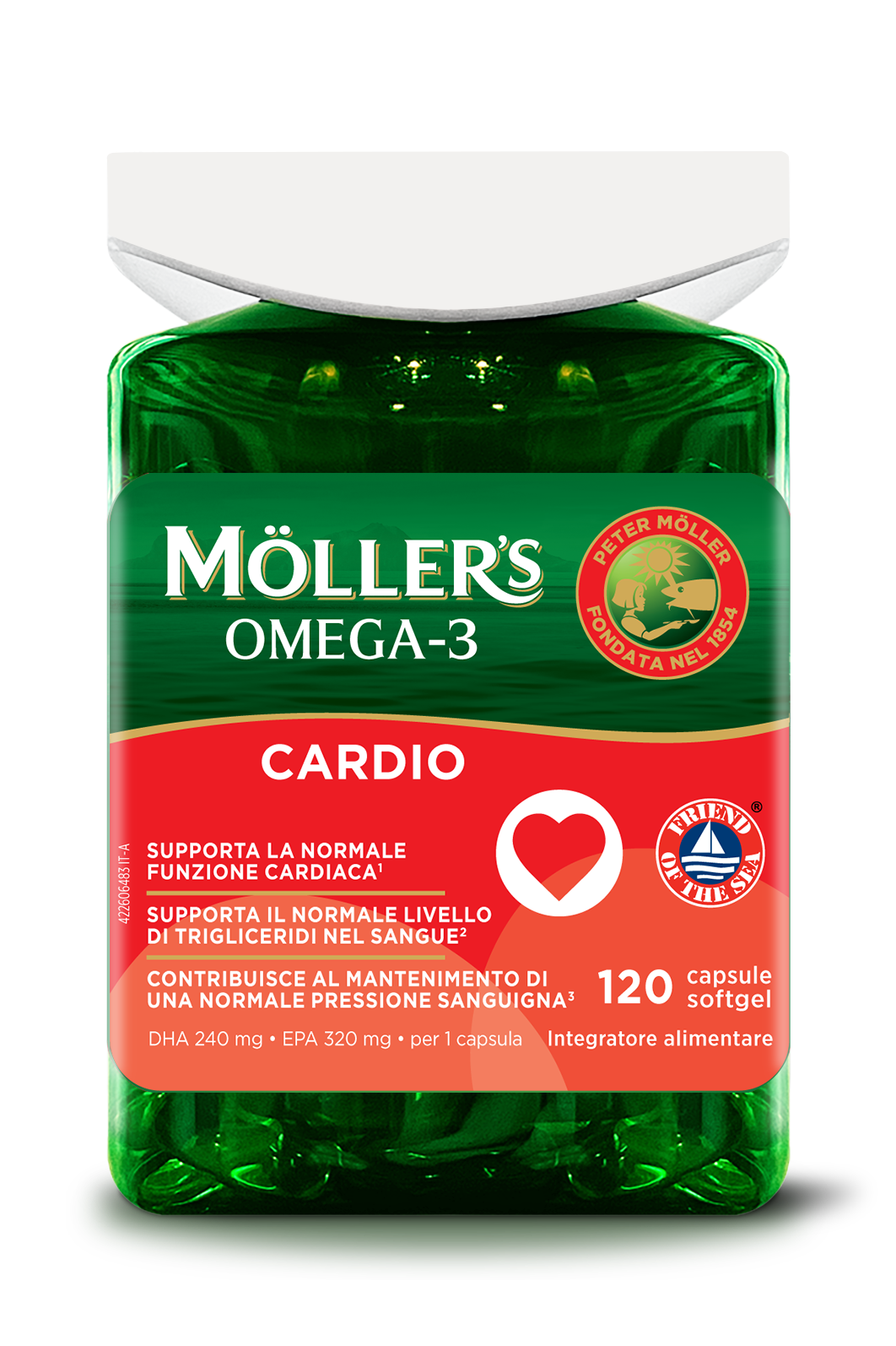 Moller's Omega 3 Cardio 120 capsule  沐乐思鱼油挪威